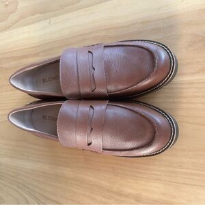 Blondo Men's Leather Tan Loafers